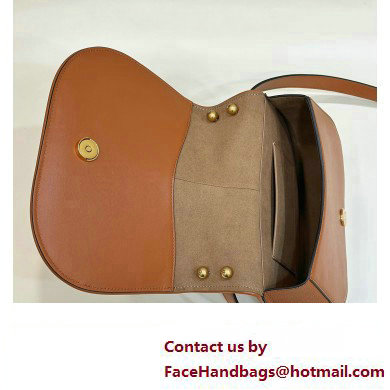 Fendi C Com Medium bag in smooth and full-grain leather Brown 2023